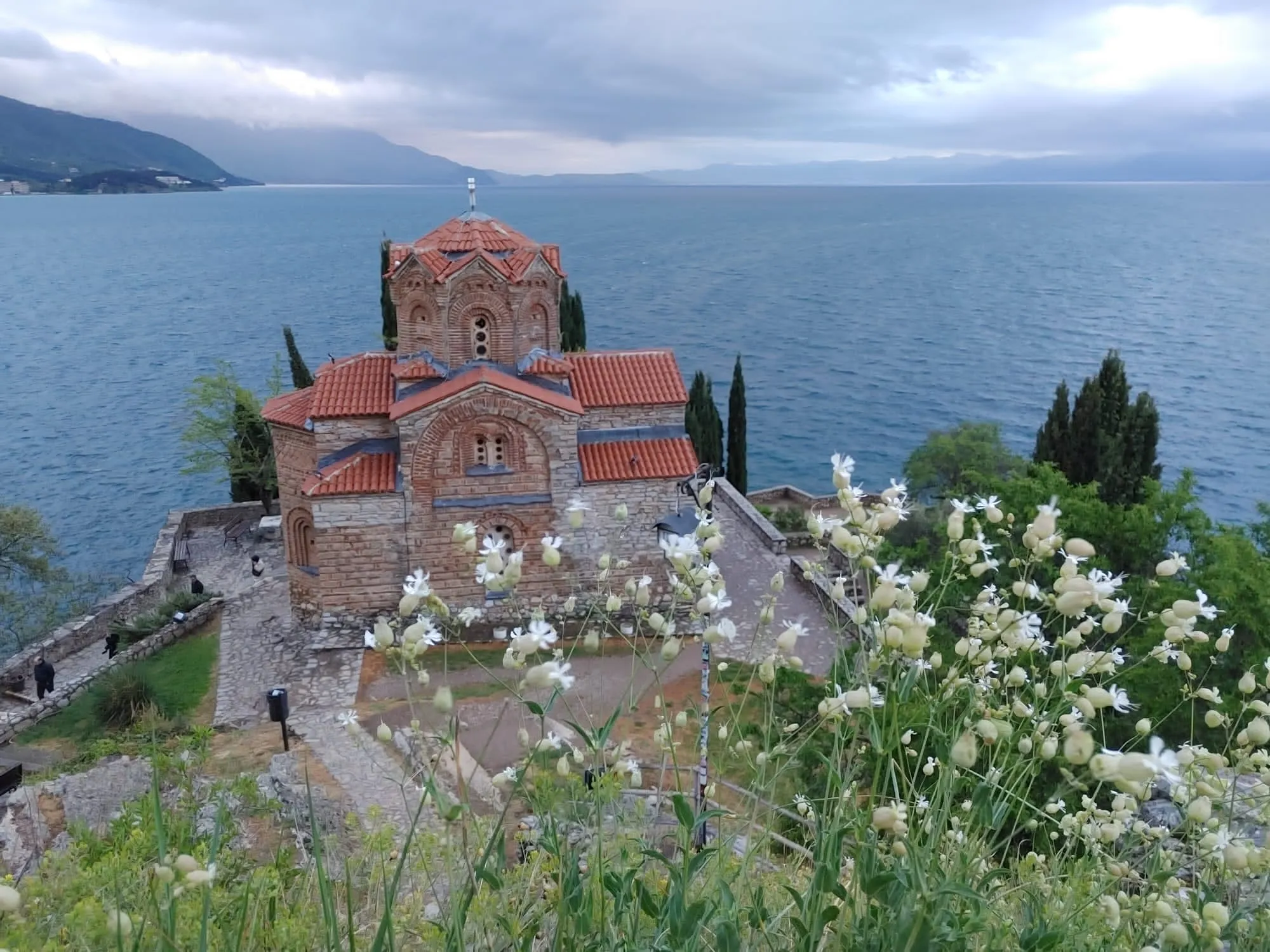 The church of St. John at Kaneo standing above Lake Ohrid